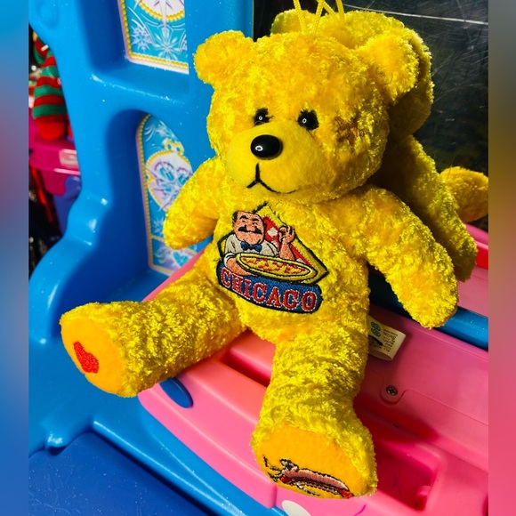 Rare gifted bears yellow Chicago bear plush - Picture 1 of 6